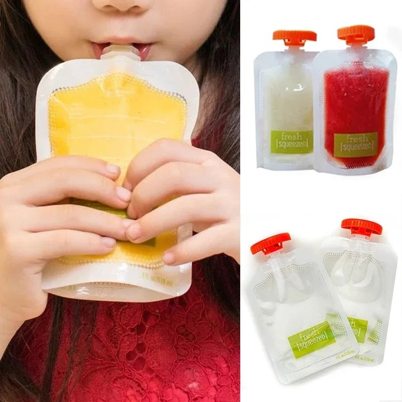 Puree Baby Food - 10Pcs Baby Food and Juice Box