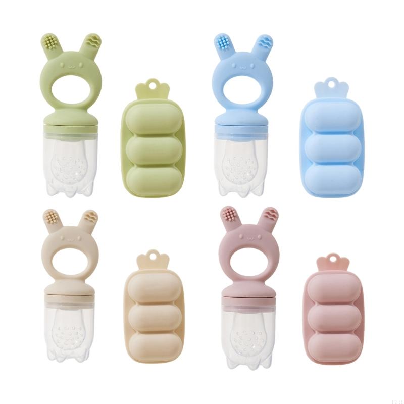Freezer Tray Baby - Silicone Baby Teether Fruit Feeder With
