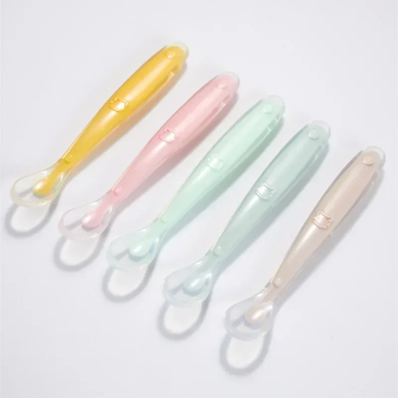 Baby Food Feeder - Soft Silicone Baby Spoon Toddler Complementary