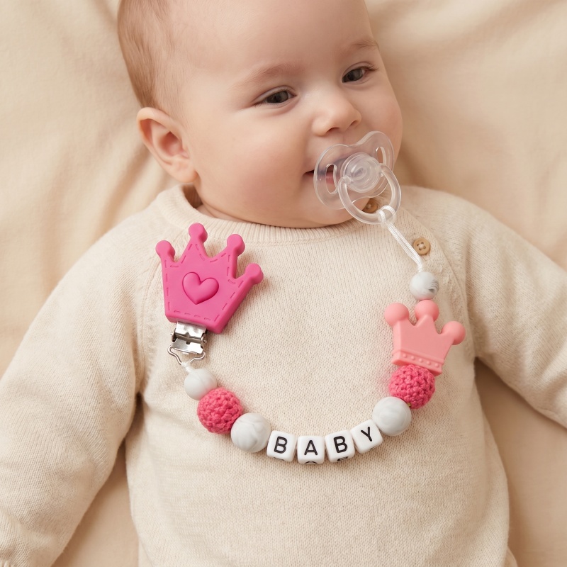 Baby Food Name - Personalized Baby Pacifier Clip Custom Name