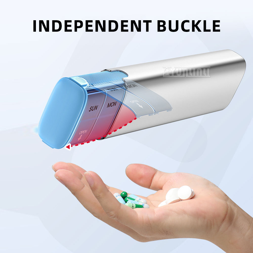7-Day Aluminum Alloy Pill Case - First Food Jar recension och pris