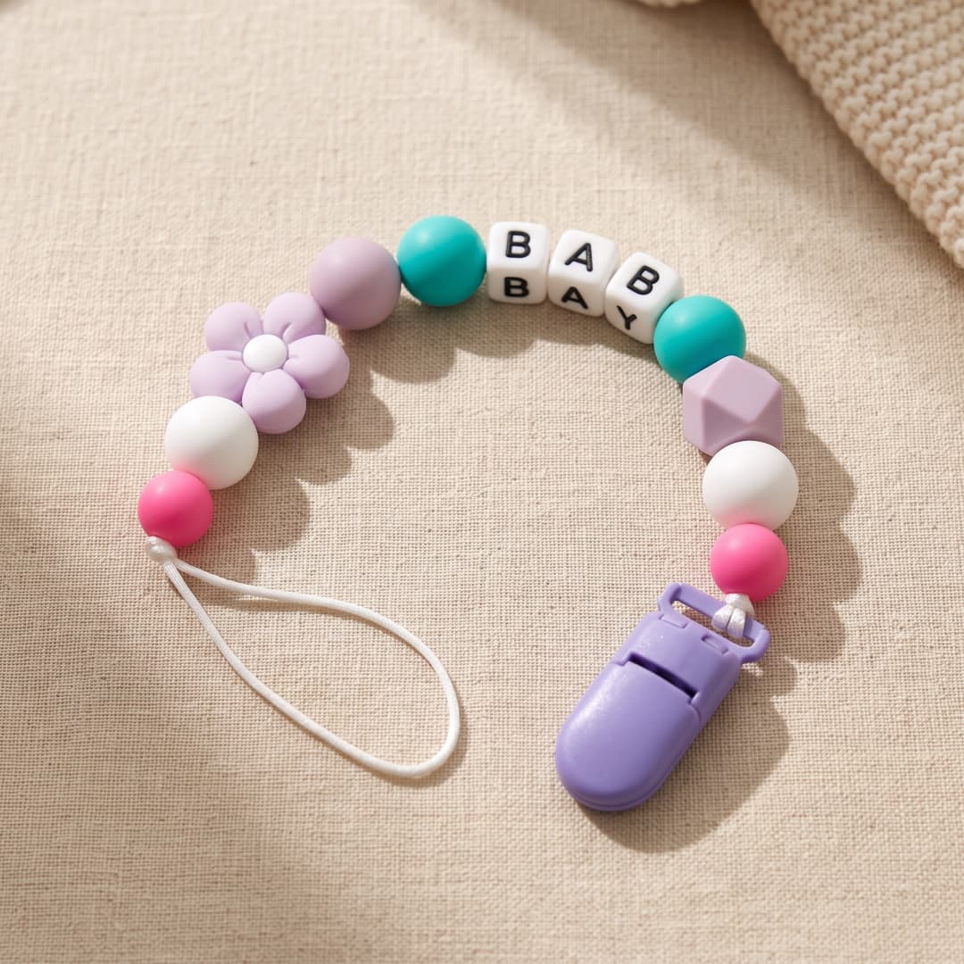 Personalized Pacifier Clip Cus - Baby Food Name recension och pris