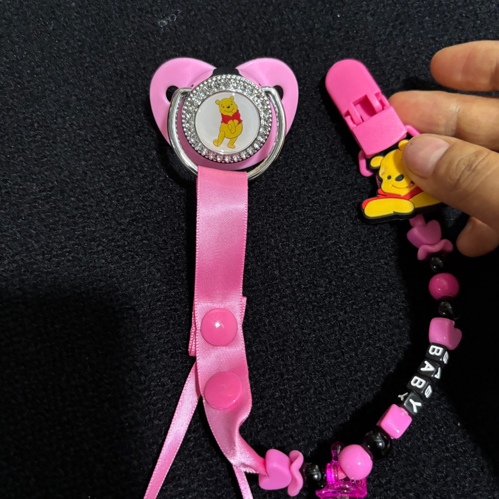 Custom Name Pacifier Clip Set  - Baby Food Name recension och pris