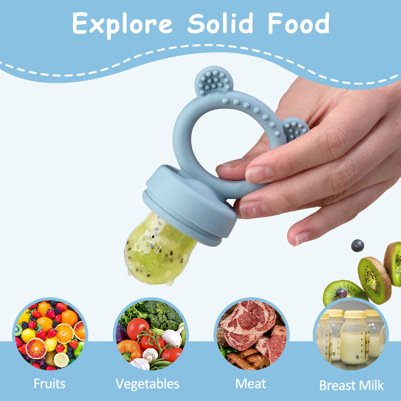 Silicone Bear Shaped Baby Frui - Baby Food Feeder recension och pris