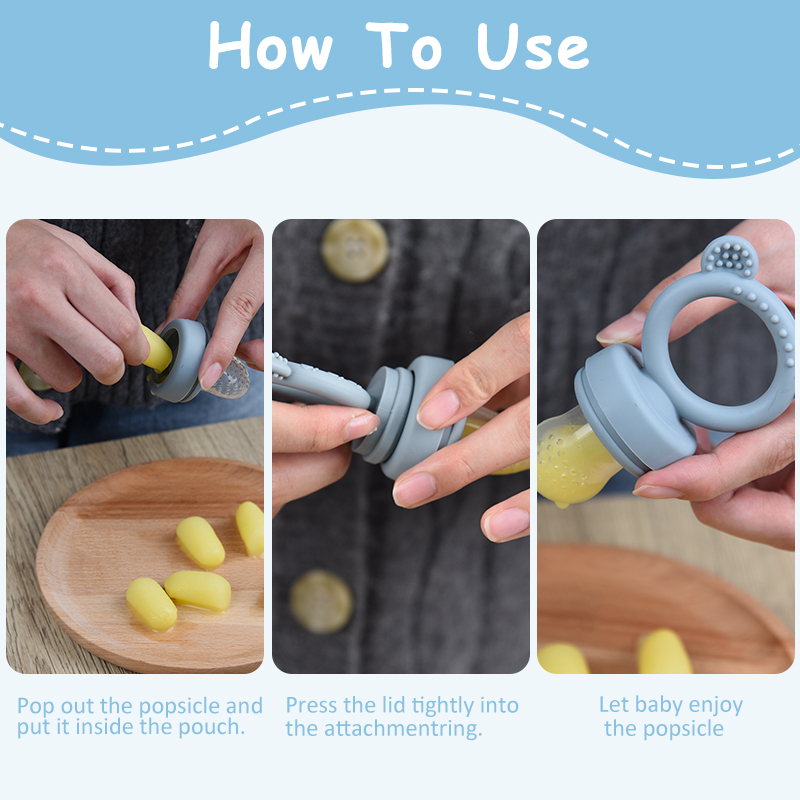 Silicone Bear Shaped Baby Frui - Baby Food Feeder recension och pris