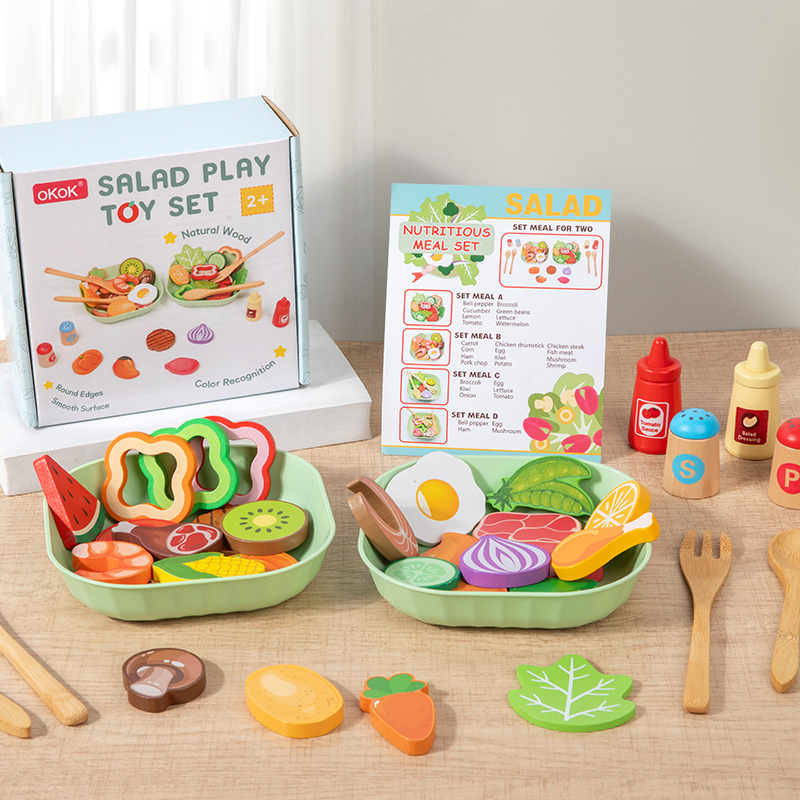 Wooden Simulation Salad Preten - Baby Food Under 1 Year recension och pris