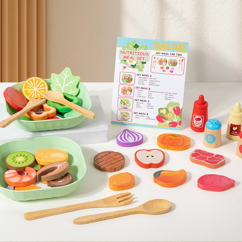 Wooden Simulation Salad Preten - Baby Food Under 1 Year recension och pris
