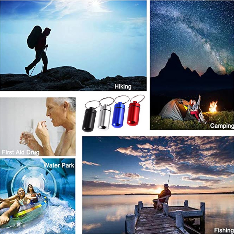 4PCS Waterproof Aluminum Pill  - First Food Jar recension och pris