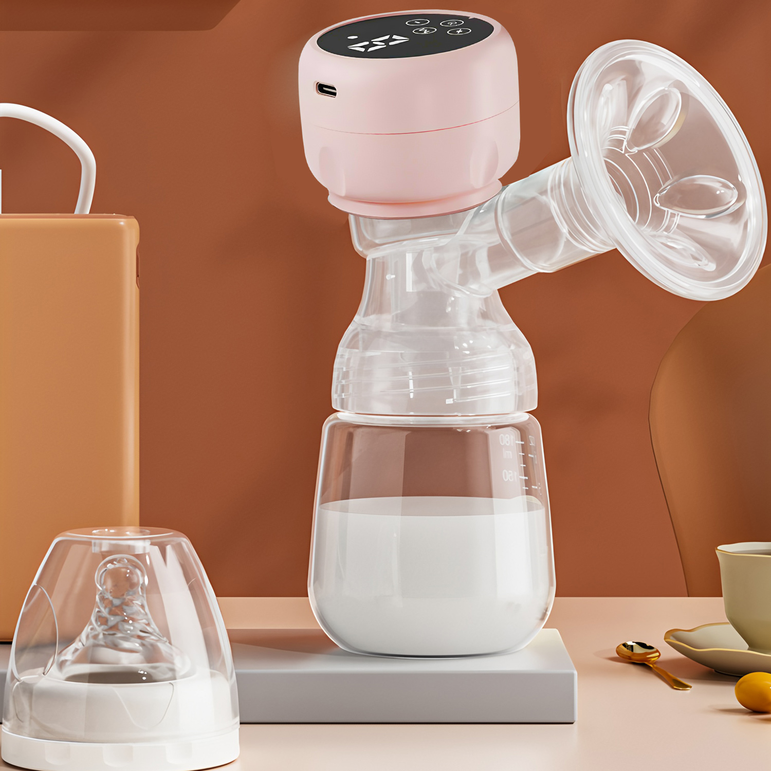 2-IN-1 Electric Breast Pump Po - Baby Food Bottle recension och pris