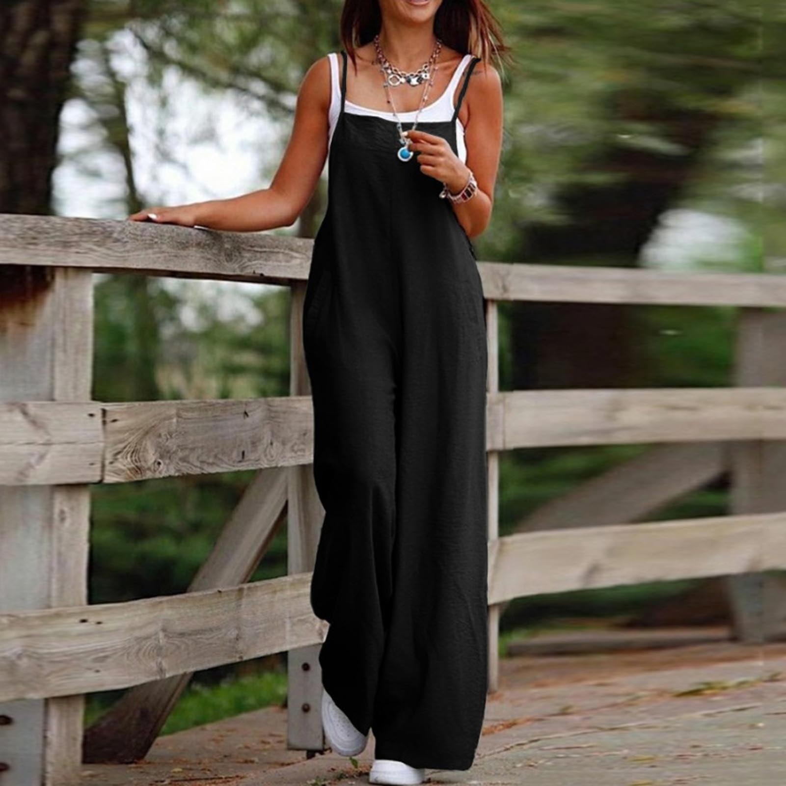 Casual Loose Jumpsuit Women Sp - Bib Long Sleeve recension och pris