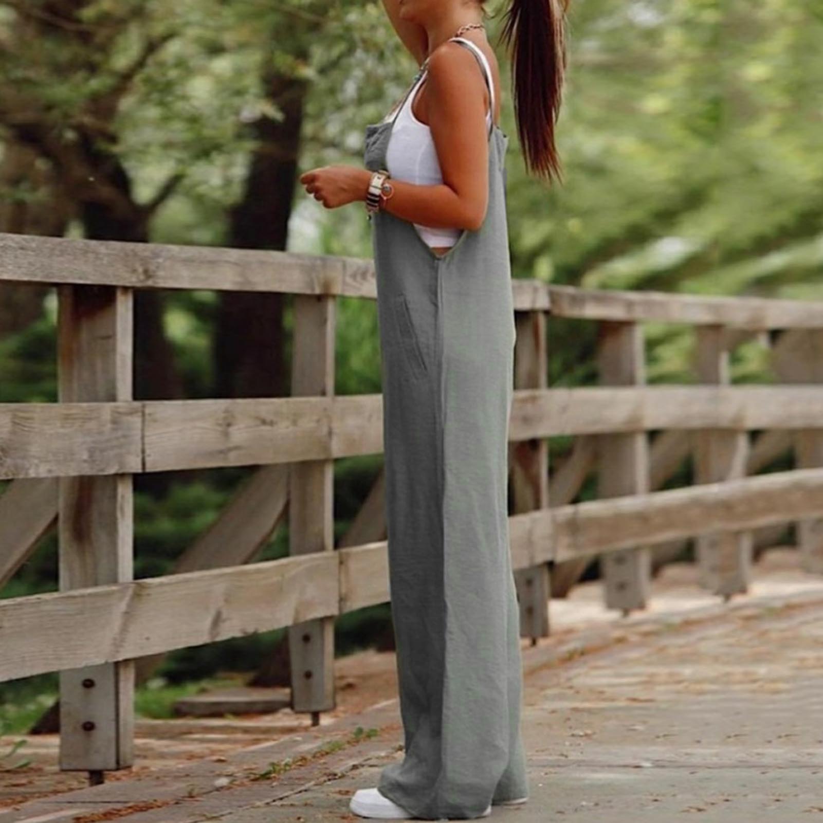 Casual Loose Jumpsuit Women Sp - Bib Long Sleeve recension och pris
