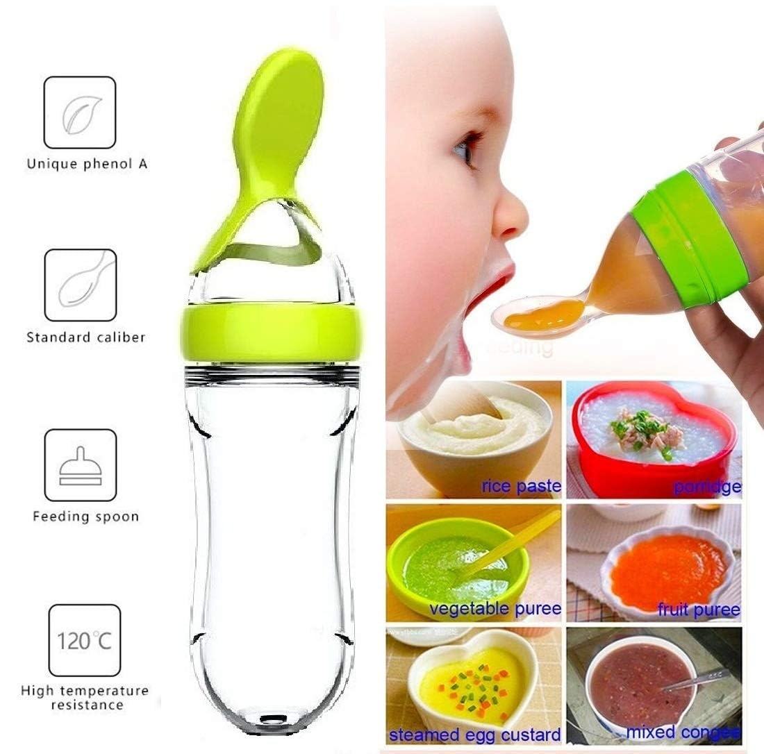 Squeezing Feeding Bottle Cup S - Baby Food Feeder recension och pris
