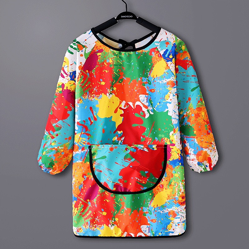 Toddler Waterproof Art Smock w - Bib Long Sleeve recension och pris