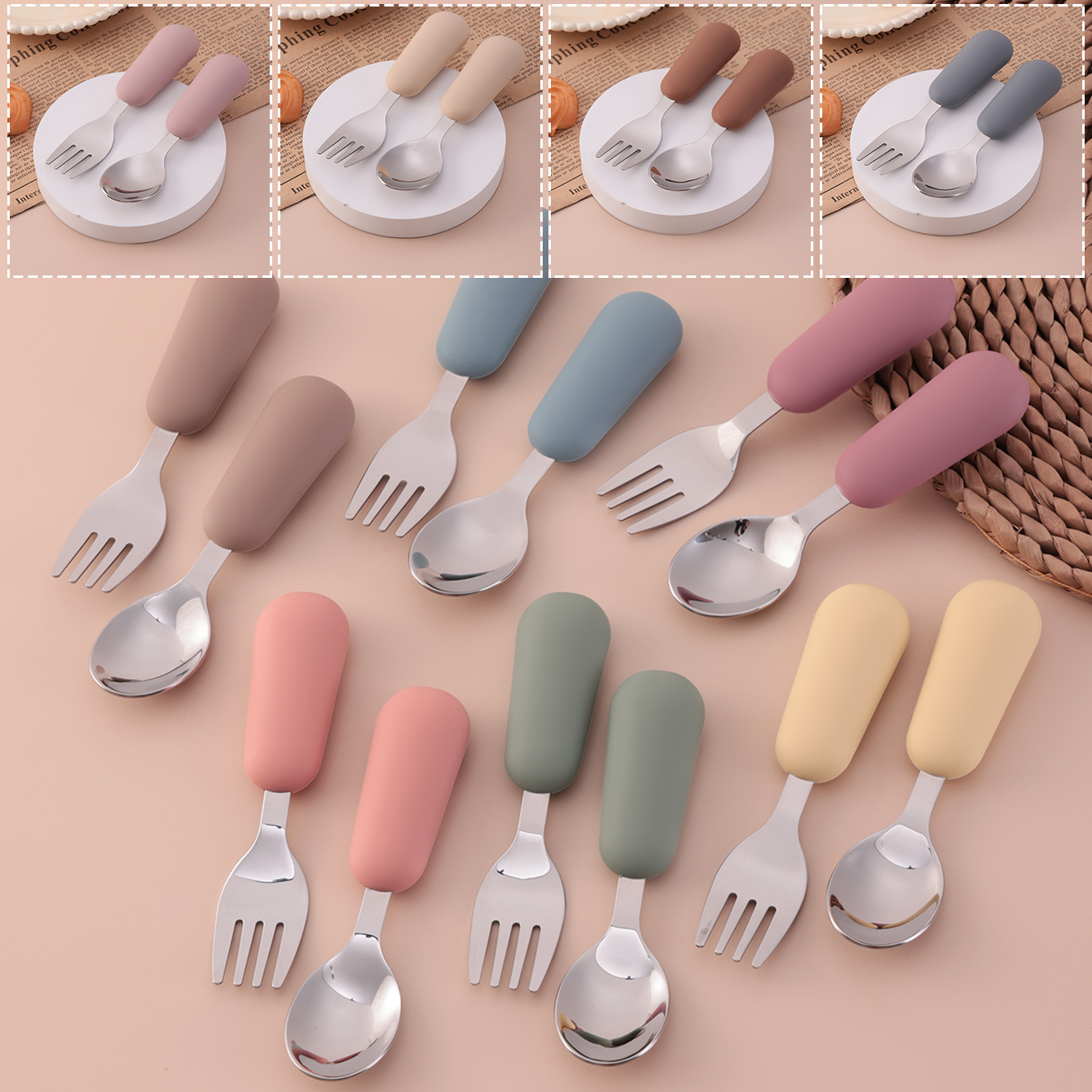 Color Kids 2PCS Stainless Stee - Baby Food Feeder recension och pris