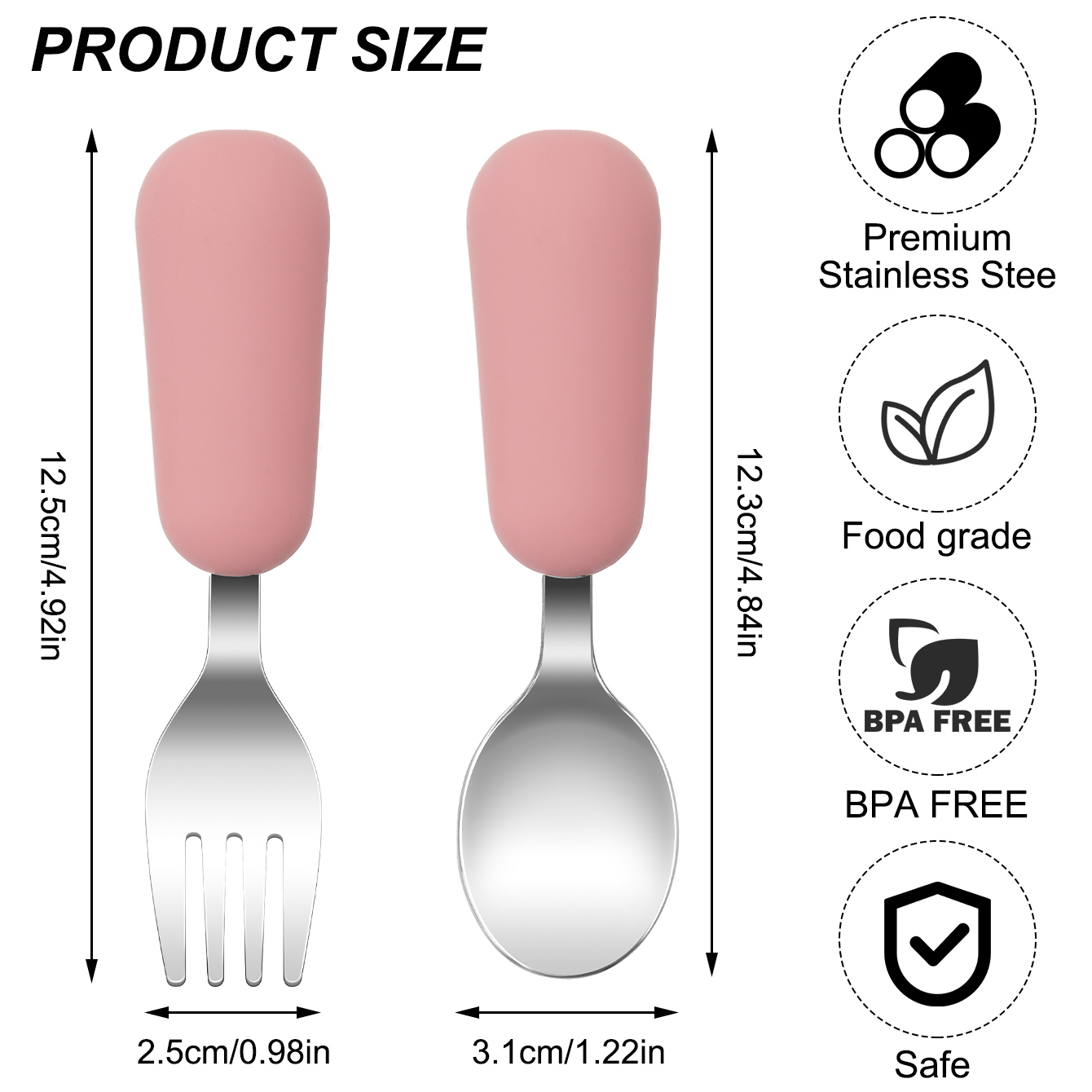 Color Kids 2PCS Stainless Stee - Baby Food Feeder recension och pris