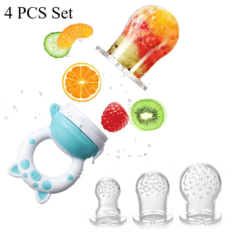 4pcs/set Silicone Fruit & Vege - Baby Food Feeder recension och pris