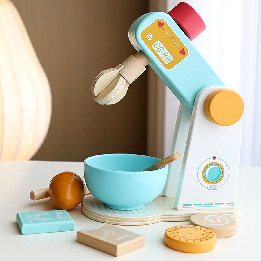 Wooden Kitchen Pretend Play To - Baby Food Under 1 Year recension och pris