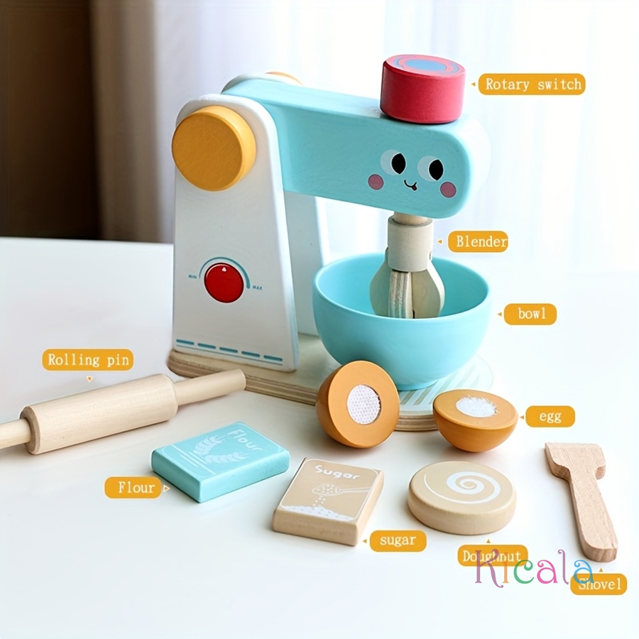 Wooden Kitchen Pretend Play To - Baby Food Under 1 Year recension och pris