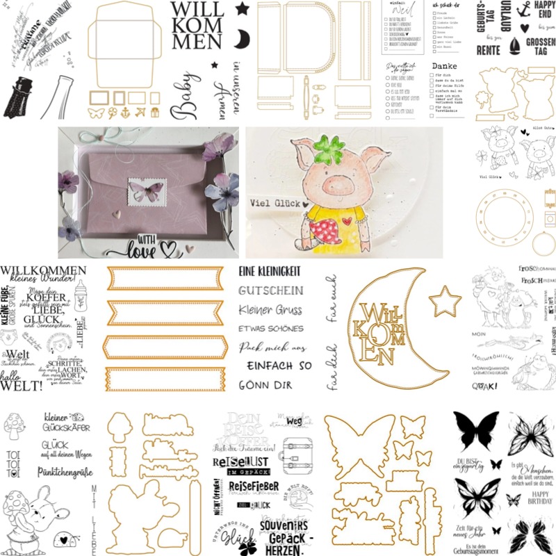 Baby Suitcase Stamps And Dies  - Baby Food Packaging recension och pris
