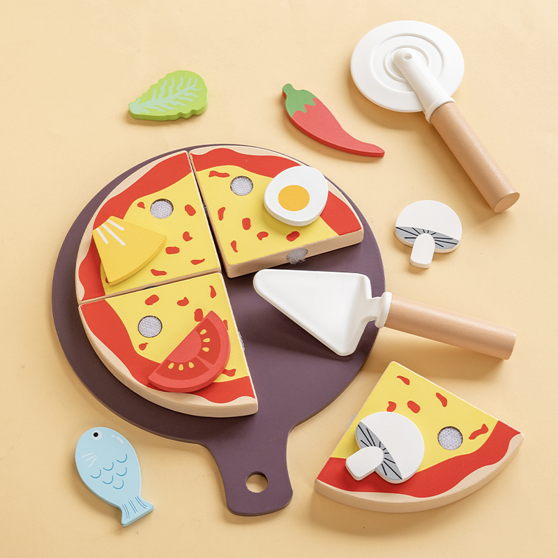 Kids Pizza Cutting Toy Montess - Baby Food Under 1 Year recension och pris