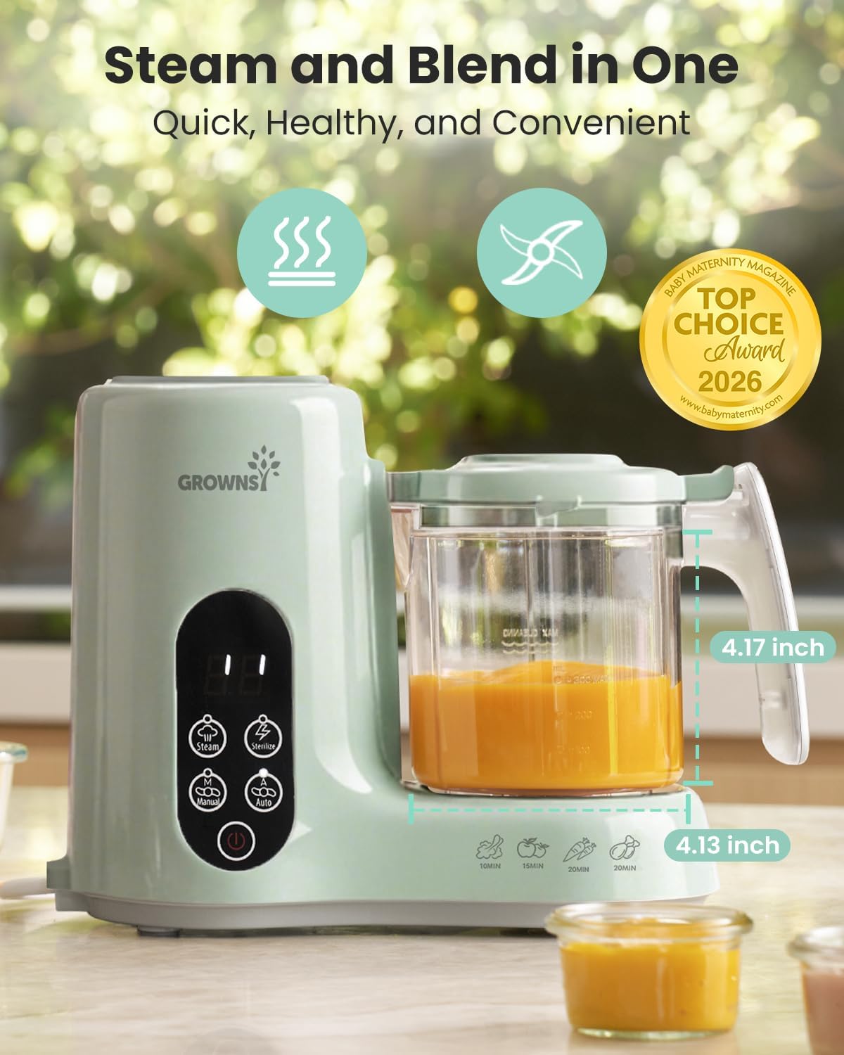 Baby Food Maker Steam Basket F - Baby Food Maker And Steamer recension och pris