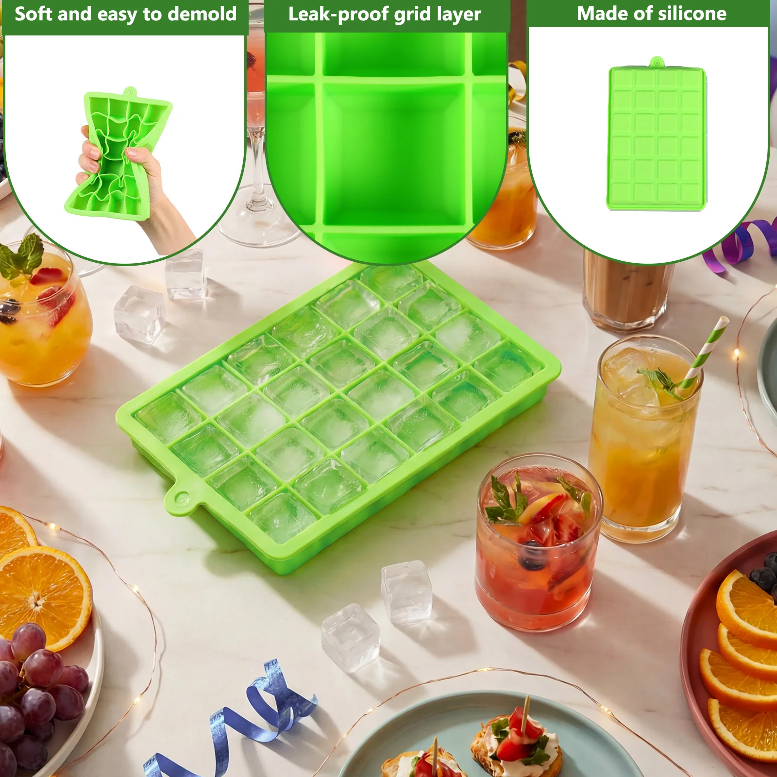 Silicone Ice Cube Tray Easy Re - Freezer Tray Baby recension och pris