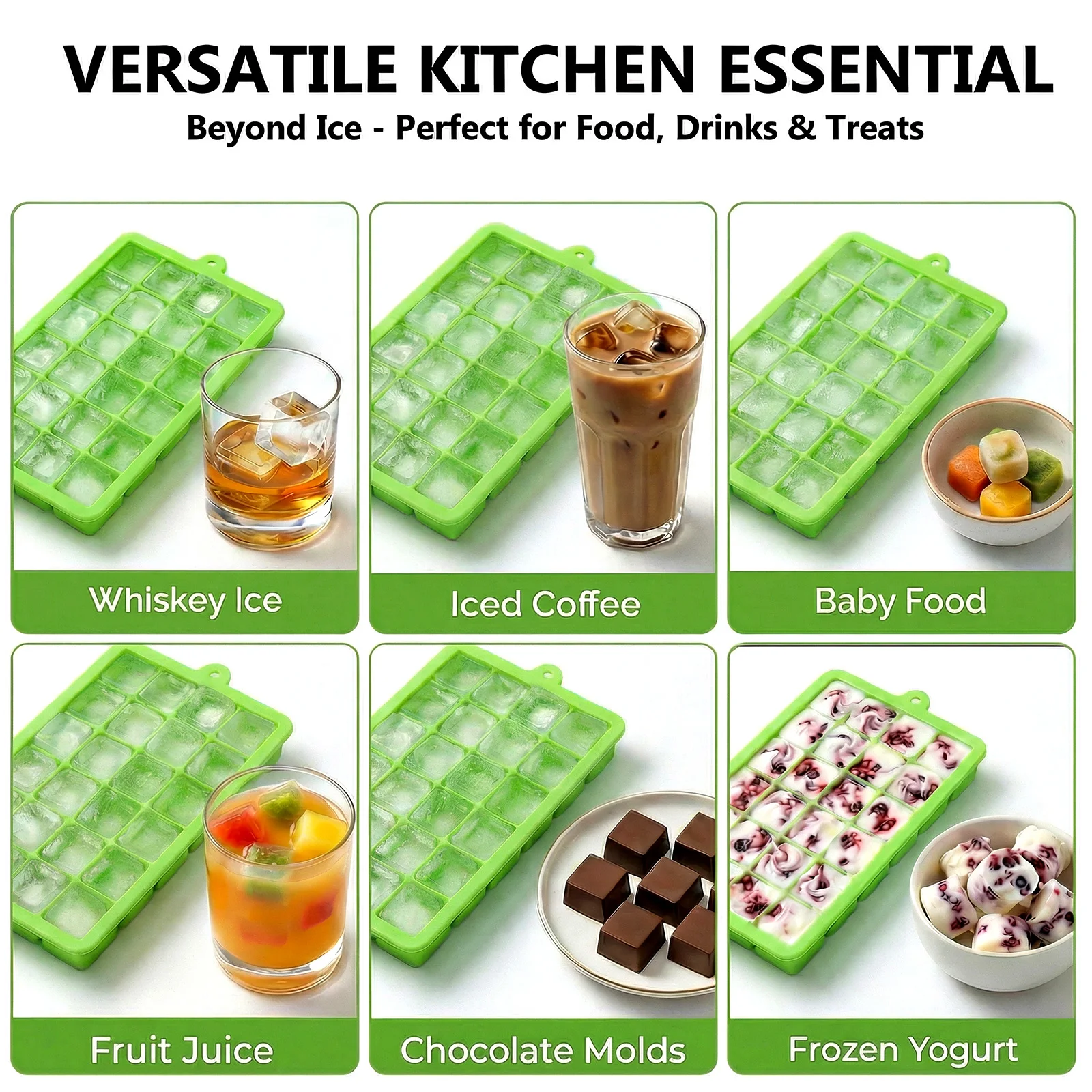 Silicone Ice Cube Tray Easy Re - Freezer Tray Baby recension och pris