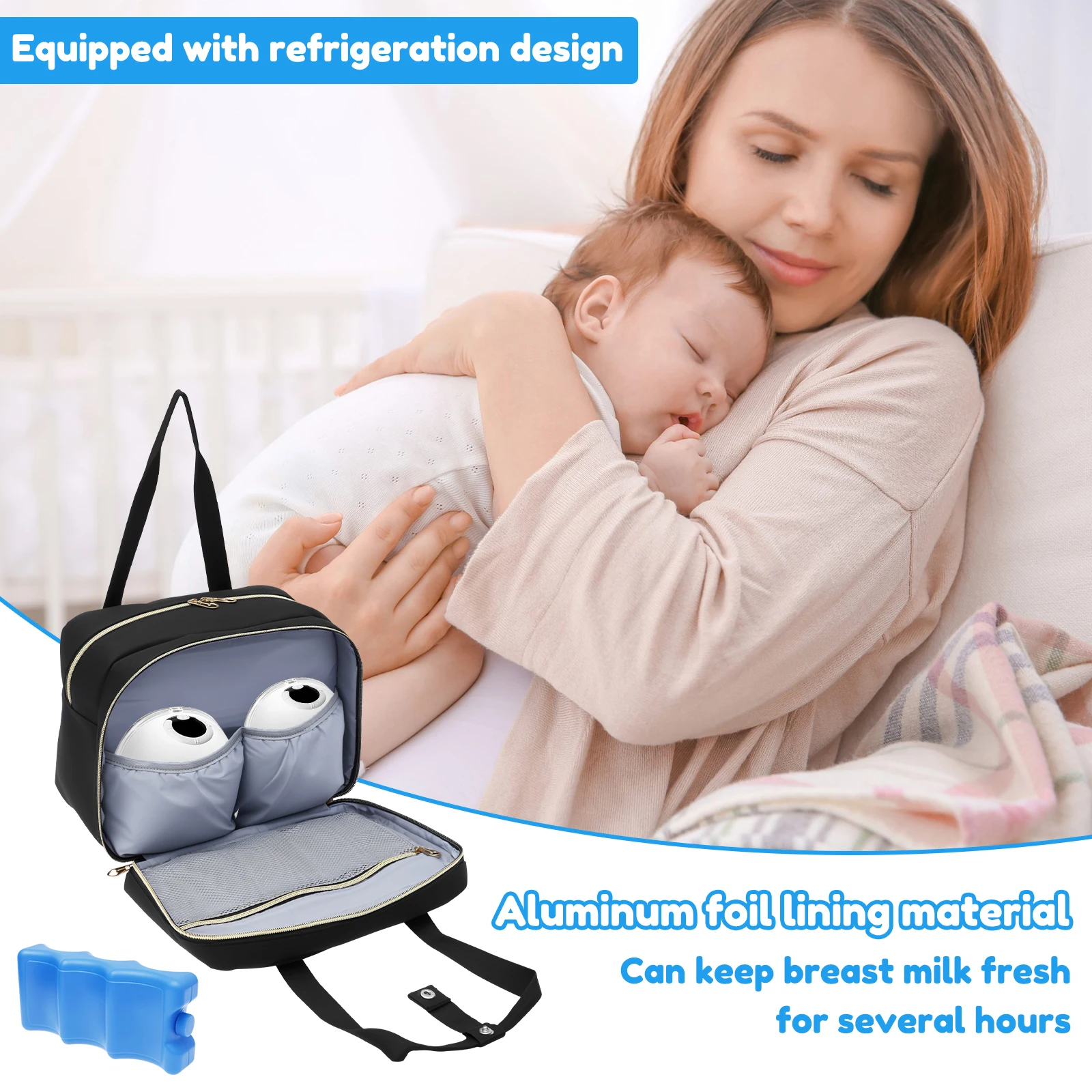 Breast Pump Storage Bag with I - Baby Food Nan recension och pris