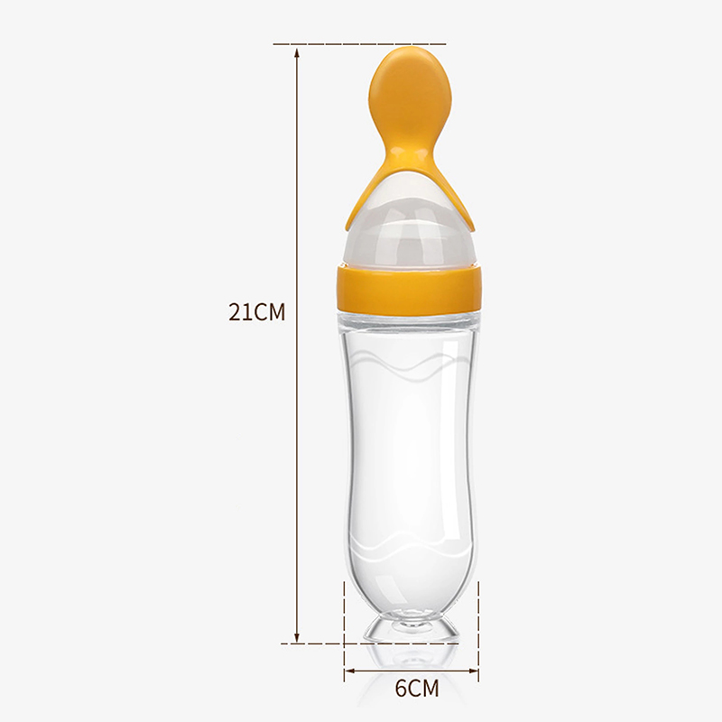 Squeezing Feeding Bottle Silic - Baby Food Feeder recension och pris