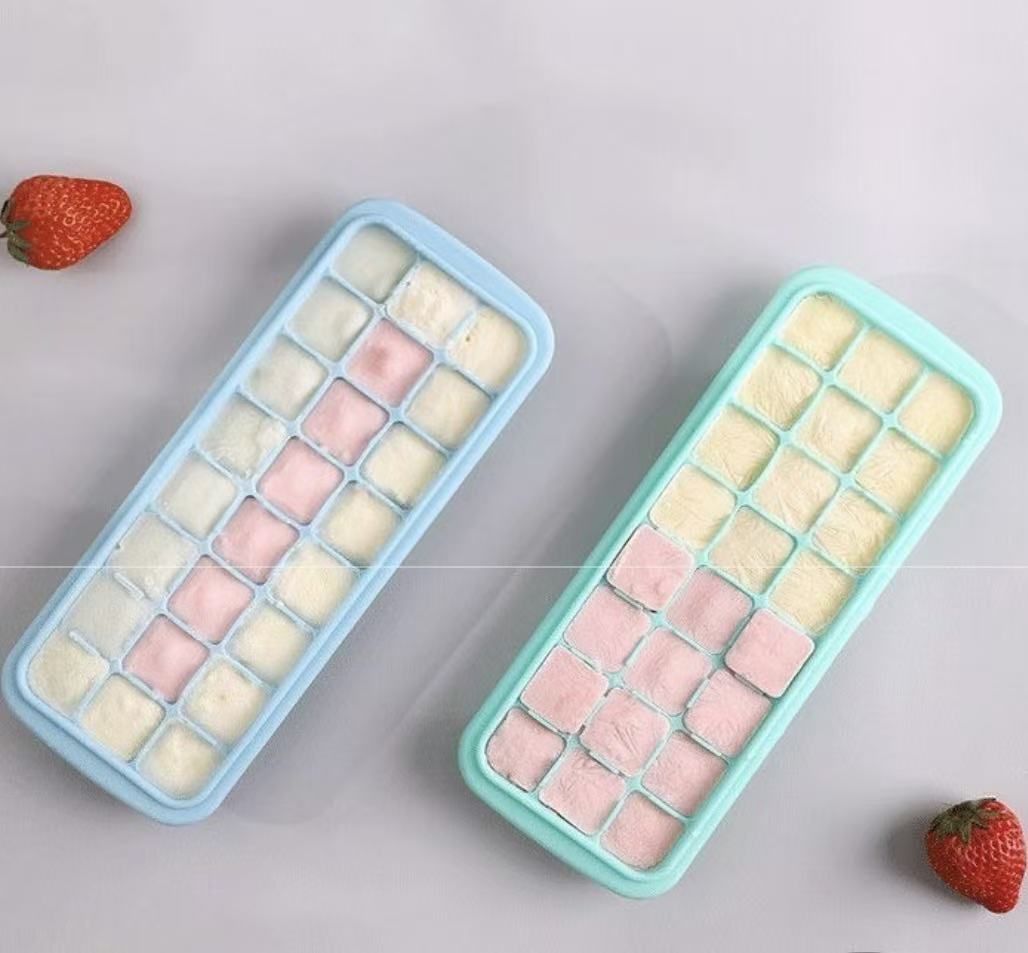 Silicone Ice Cubes Tray with L - Freezer Tray Baby recension och pris