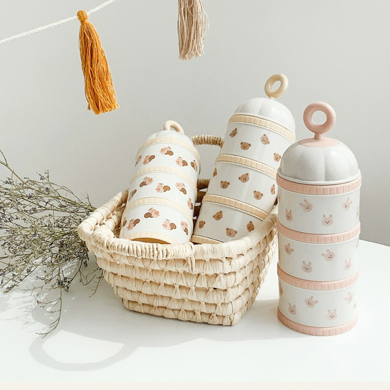 Cute Bear Milk Powder Box Baby - Baby Food Bottle recension och pris