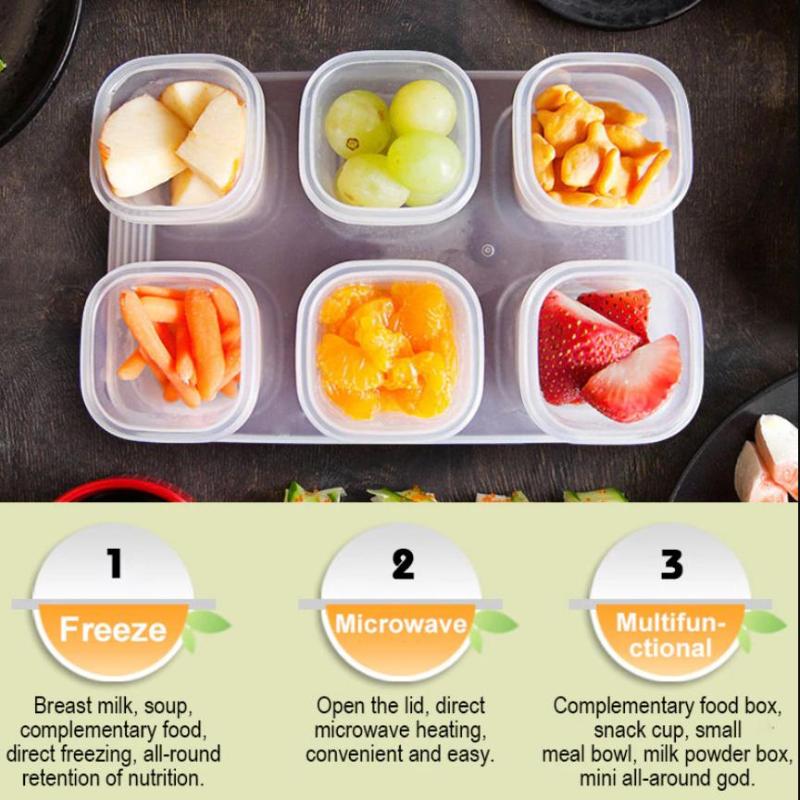 4/6pcs Baby Food Freezer Stora - Freezer Tray Baby recension och pris
