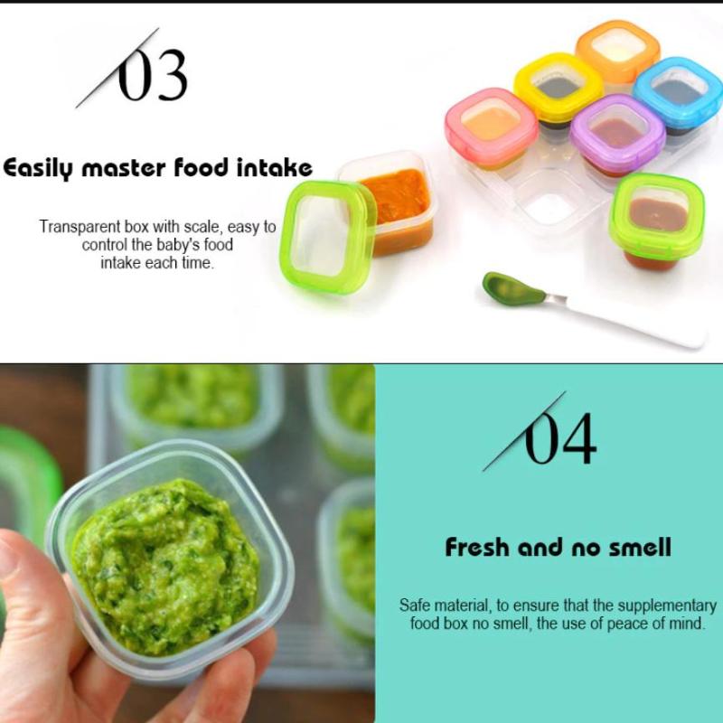 4/6pcs Baby Food Freezer Stora - Freezer Tray Baby recension och pris