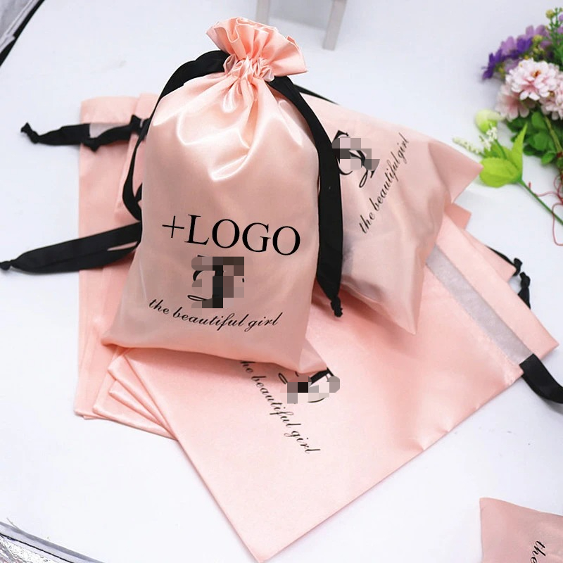 20PCS Baby Pink Silk Satin Pou - Baby Food Packaging recension och pris