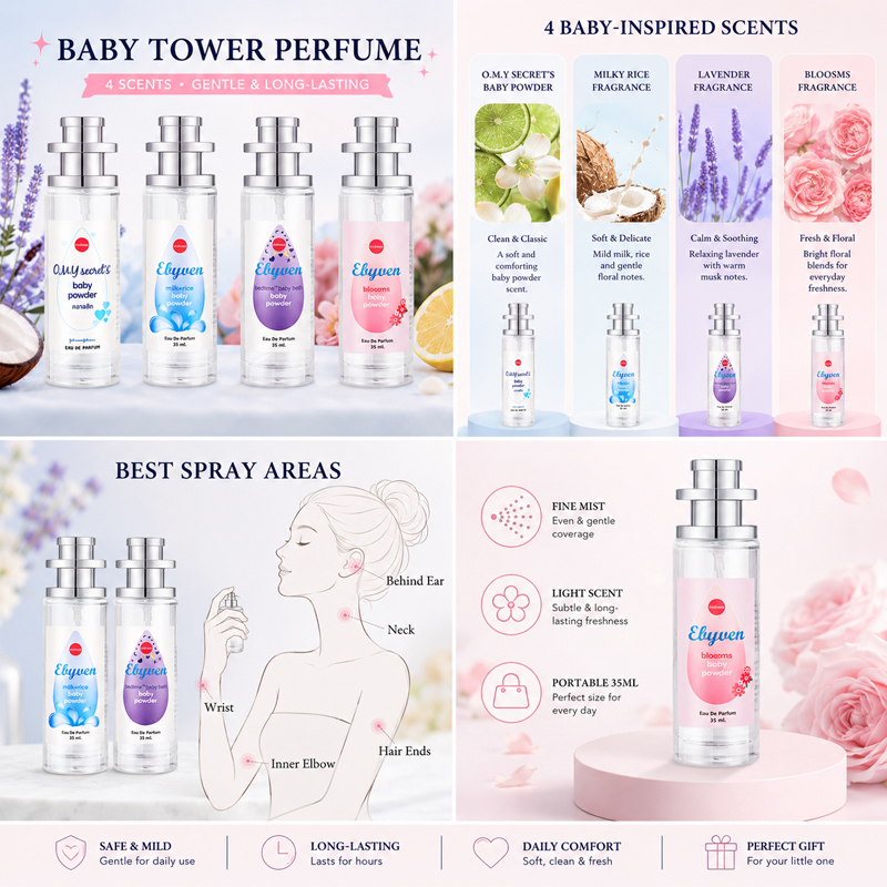 2pcs 35ml Baby Powder Perfume  - Puree Baby Food recension och pris