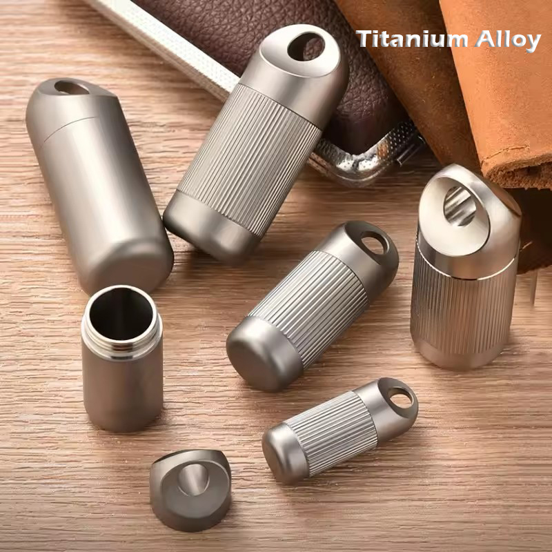 Titanium Alloy MINI Pill Box W - First Food Jar recension och pris