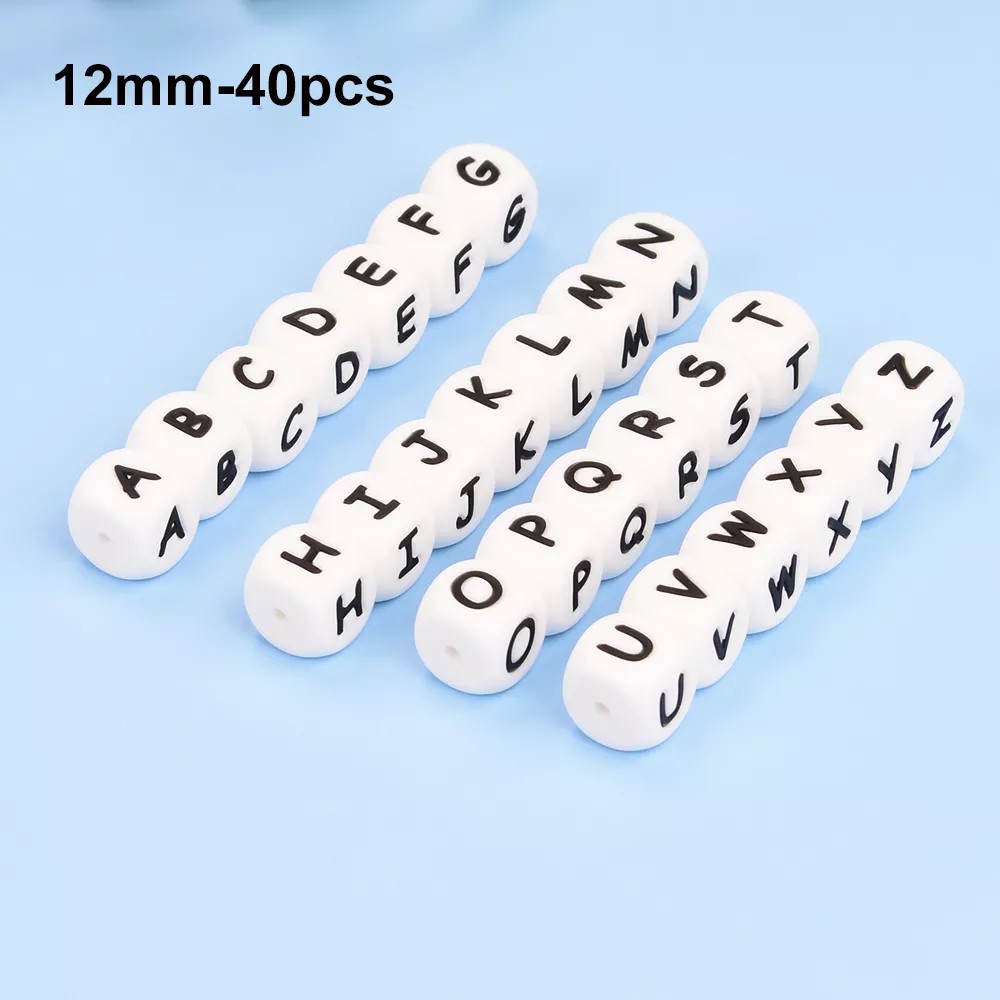 LOFCA 40PCS/Lot Alphabet 12mm  - Baby Food Name recension och pris