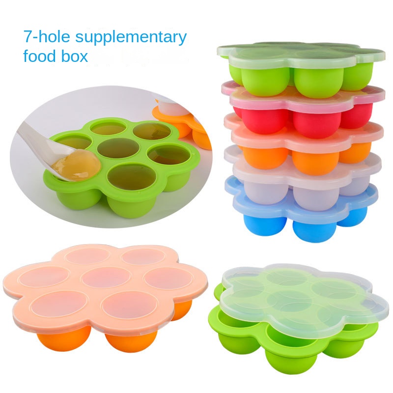 7 Holes Reusable Silicone Baby - Freezer Tray Baby recension och pris