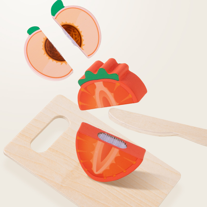 Wooden Kitchen Pretend Toy Sim - Baby Food Under 1 Year recension och pris