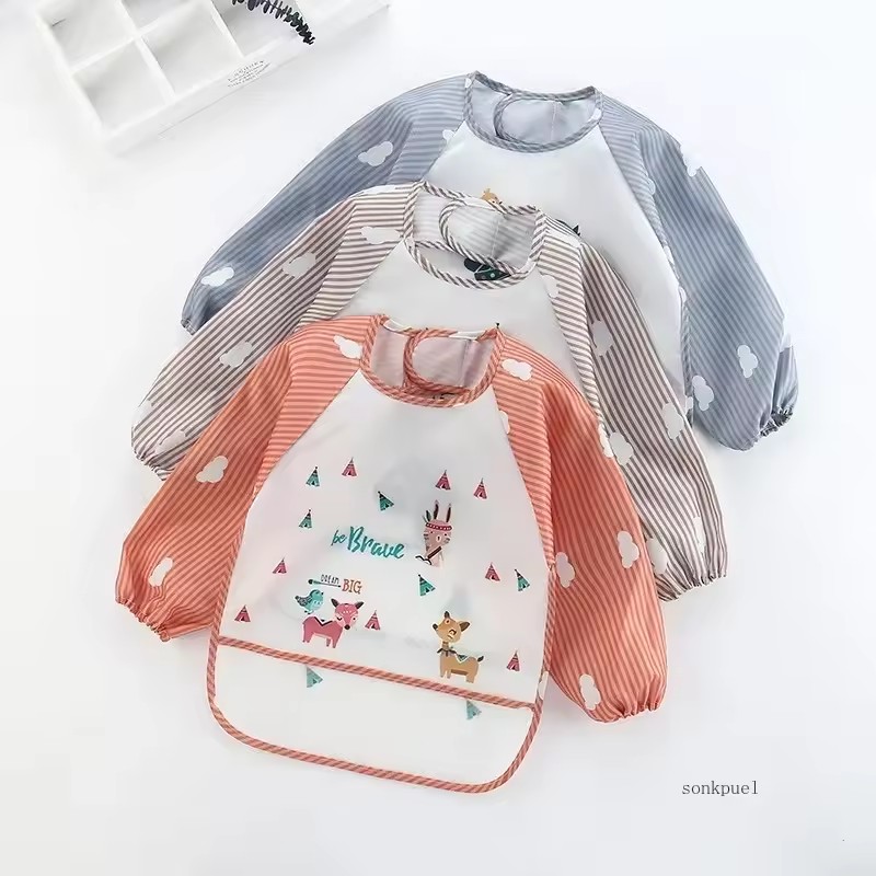 1-5pcs For1-3Year Baby Long Sl - Bib Long Sleeve recension och pris