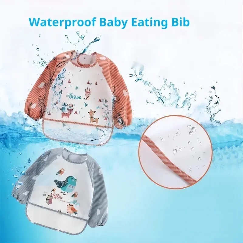 1-5pcs For1-3Year Baby Long Sl - Bib Long Sleeve recension och pris