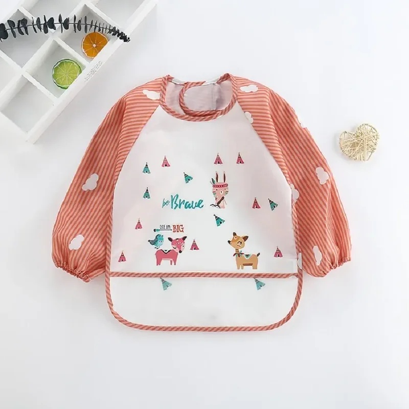 1-5pcs For1-3Year Baby Long Sl - Bib Long Sleeve recension och pris