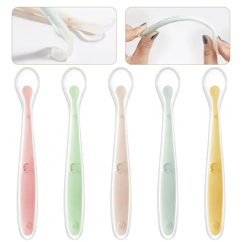 Soft Silicone Baby Spoon Toddl - Baby Food Feeder recension och pris