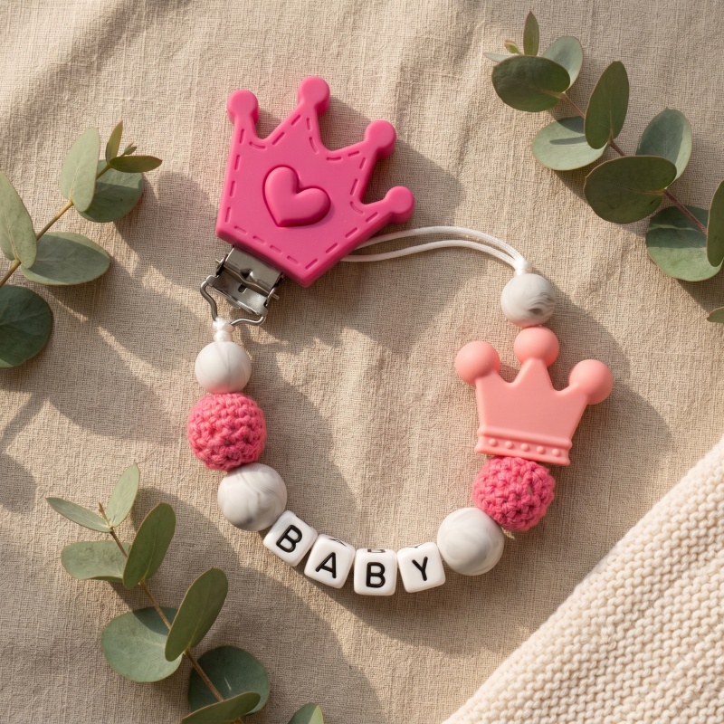 Personalized Baby Pacifier Cli - Baby Food Name recension och pris