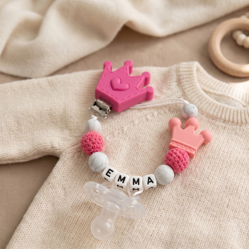 Personalized Baby Pacifier Cli - Baby Food Name recension och pris