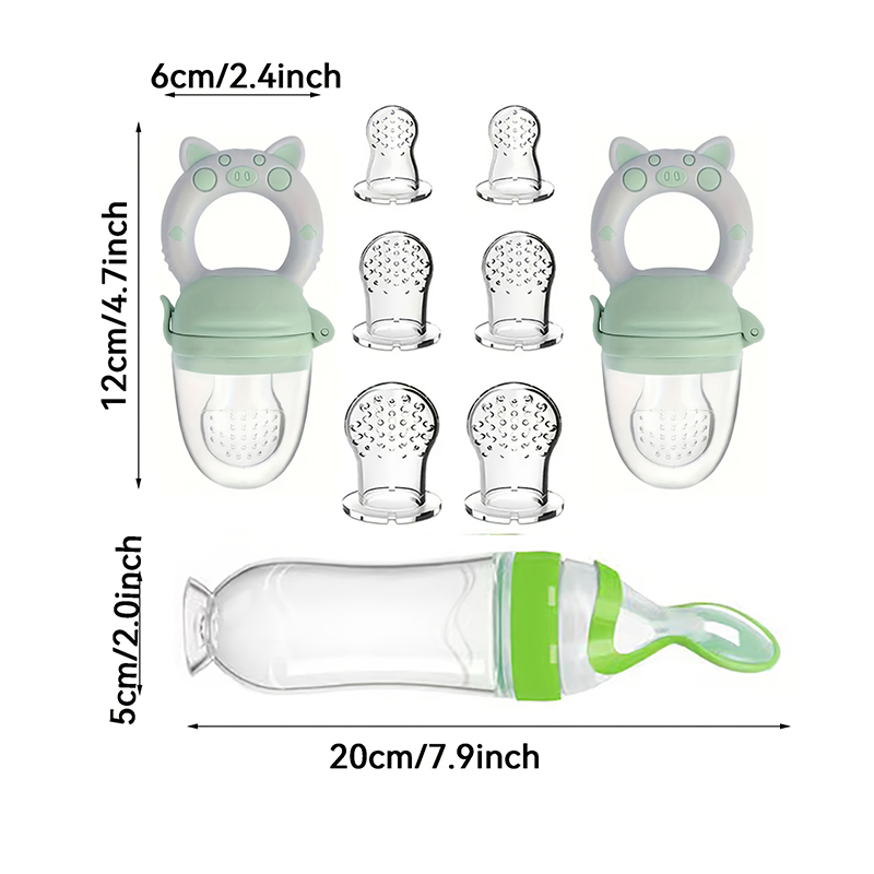 9pcs Feeding Cutlery:1 Silicon - Baby Food Feeder recension och pris