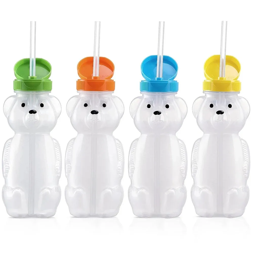 Honey Bear Straw Cups for Babi - Baby Food Bottle recension och pris