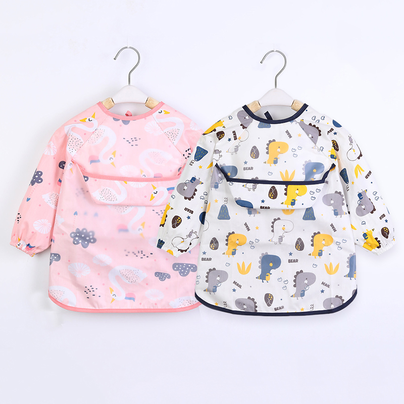 Kids Baby Bibs Toddler Waterpr - Bib Long Sleeve recension och pris