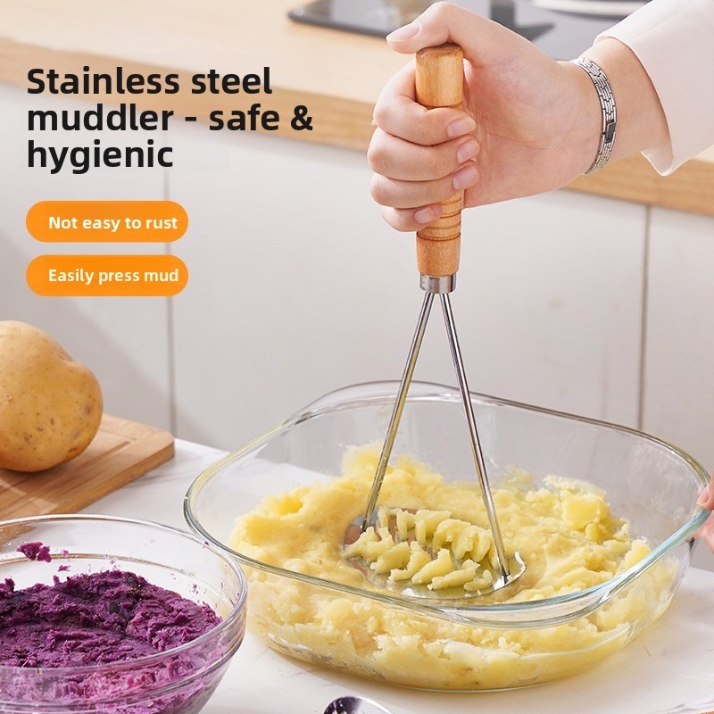 Stainless Steel Potato Masher, - Baby Food Healthy recension och pris