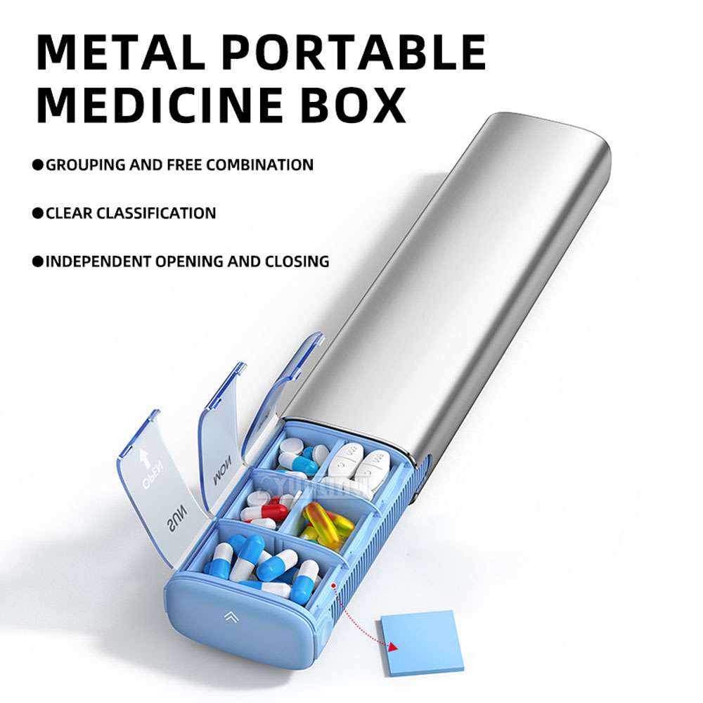 7-Day Aluminum Alloy Pill Case - First Food Jar recension och pris